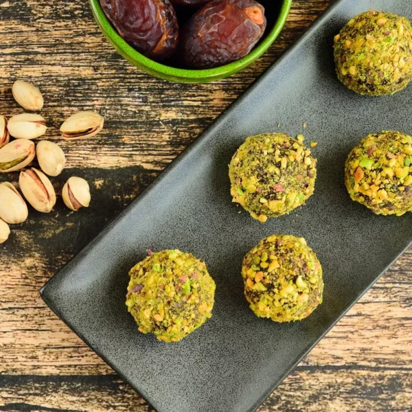 Heart Chakra Pistachio Energy Truffles